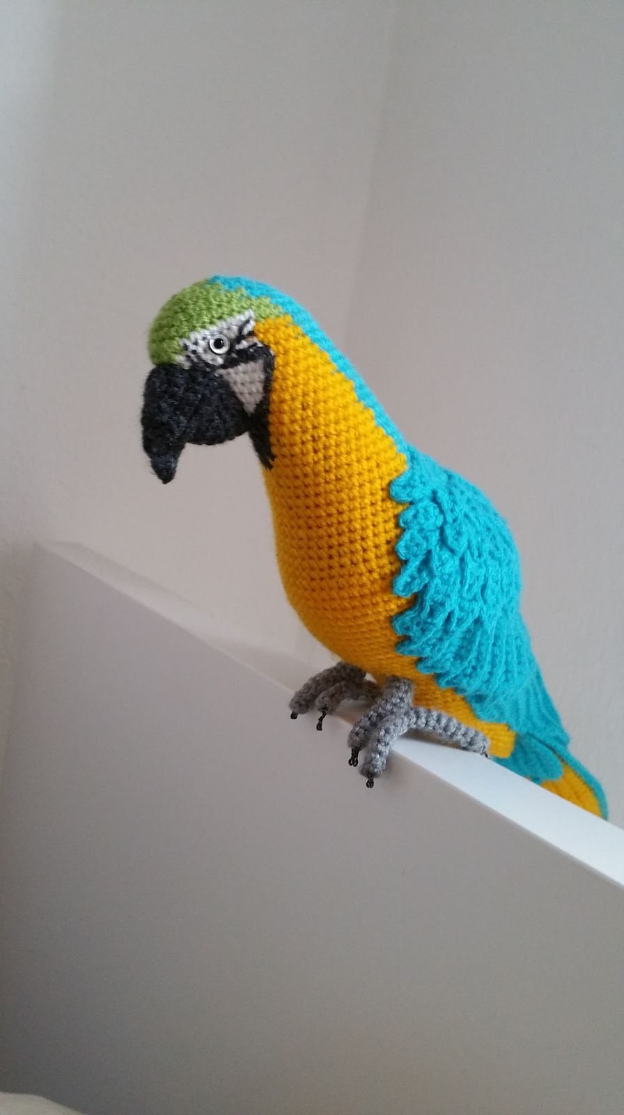 Макраме попугай