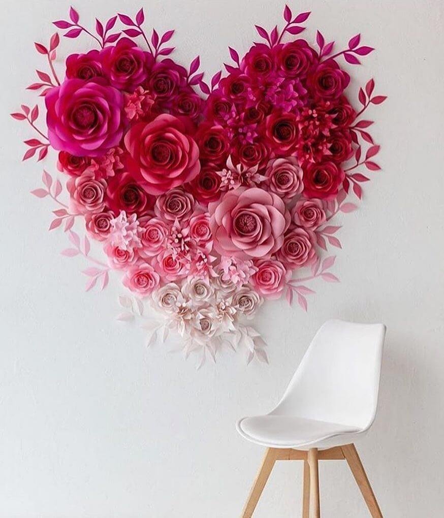 Композиции из бумажных цветов