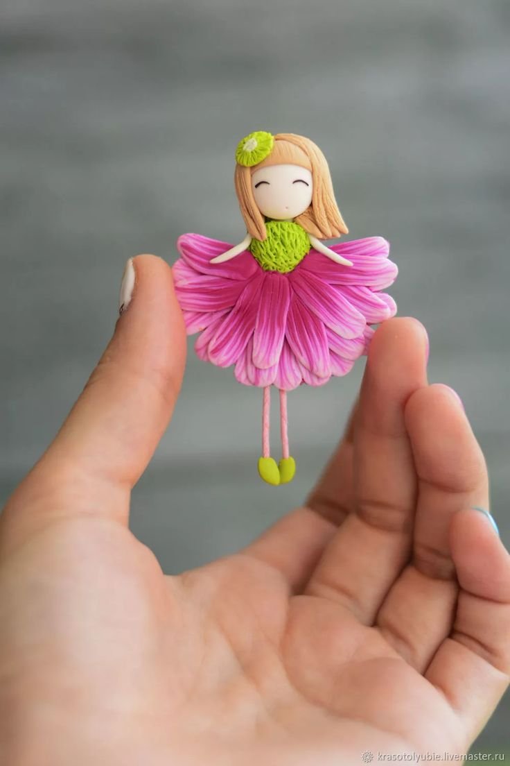 Брошки из полимерной глины