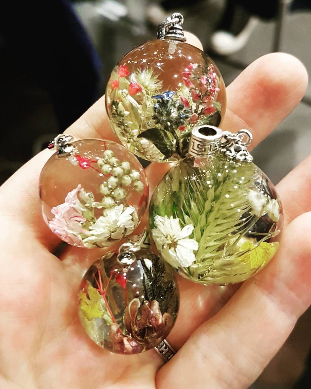 Елочные шары из эпоксидной смолы