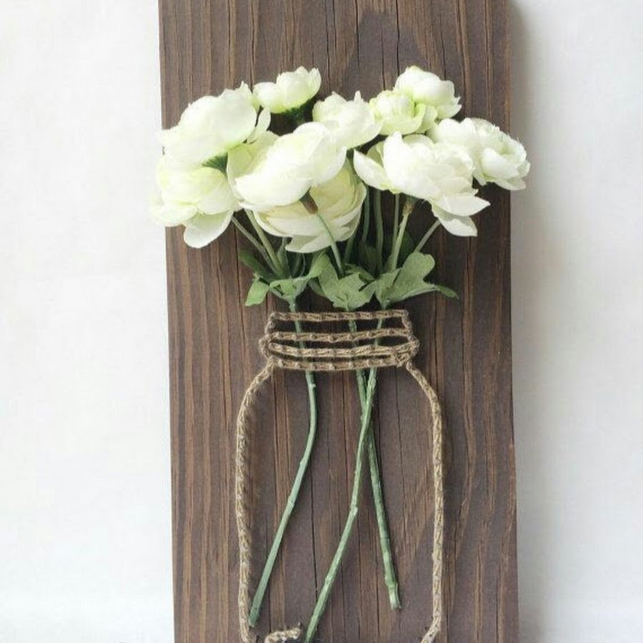 Панно стринг арт с цветами