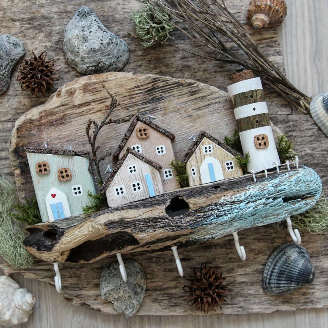 Дрифтвуд новогодние домики