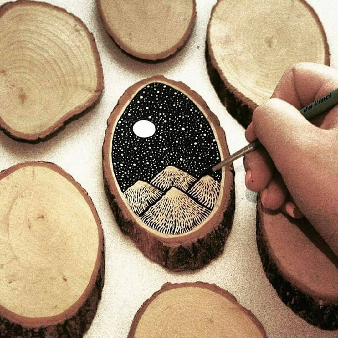 Изделия из спилов дерева