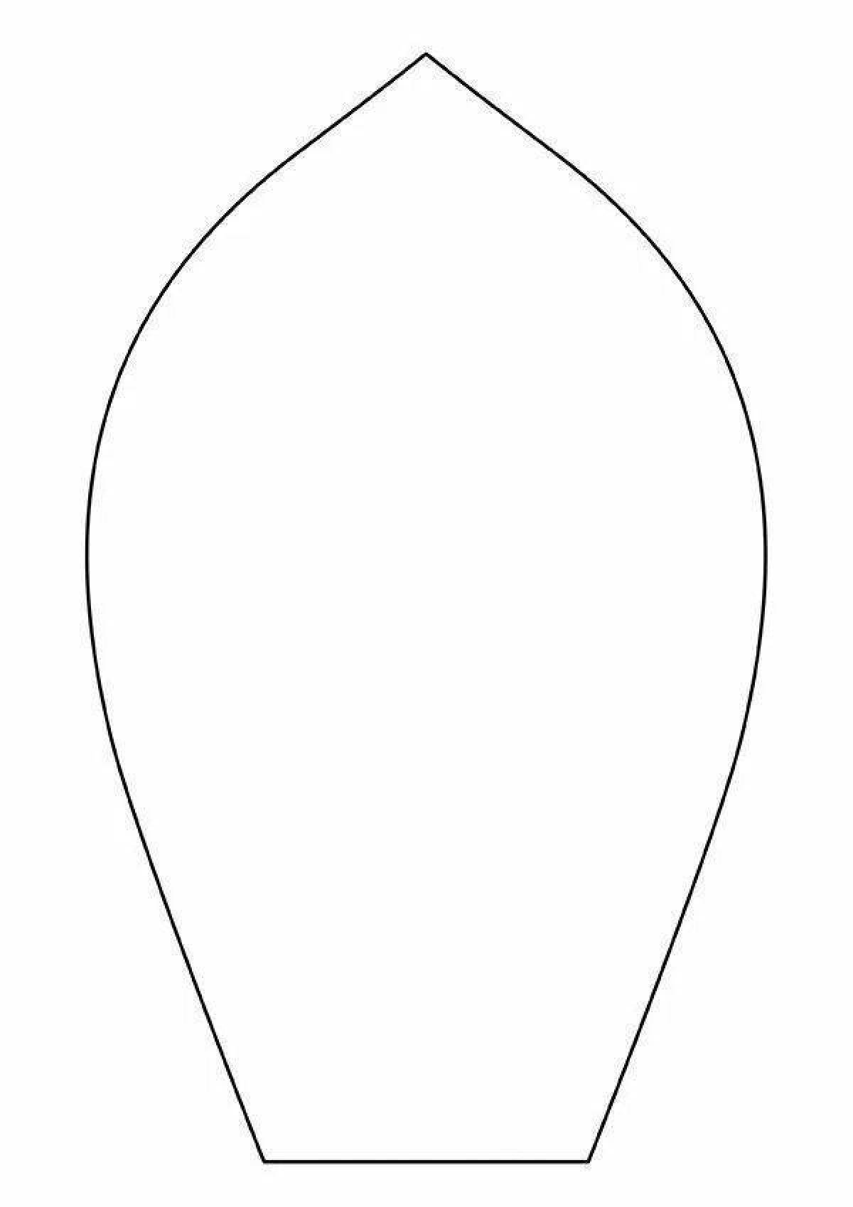 Лепесток трафарет