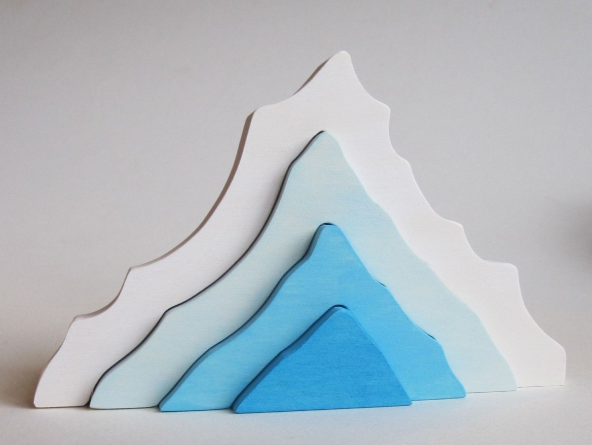 Горы из бумаги объёмные