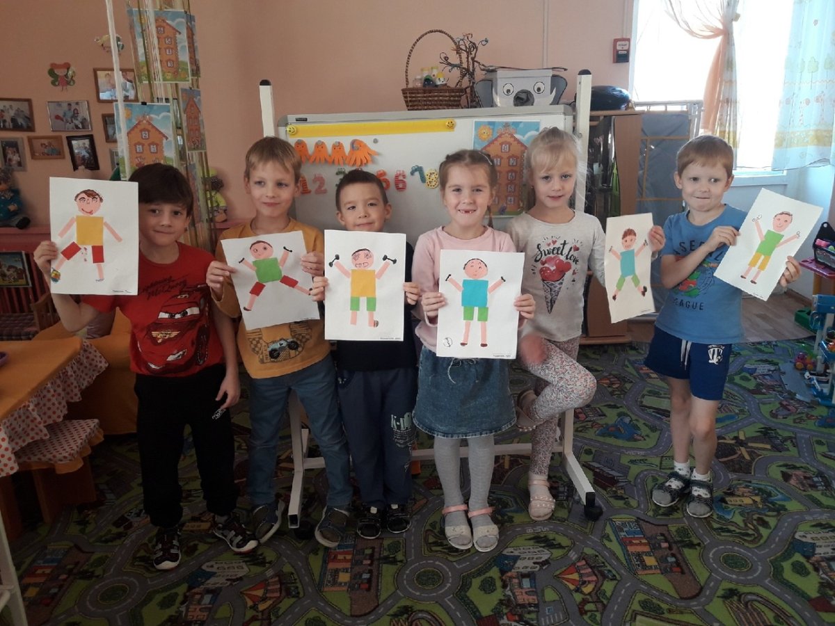 Аппликация ЗОЖ В подготовительной группе