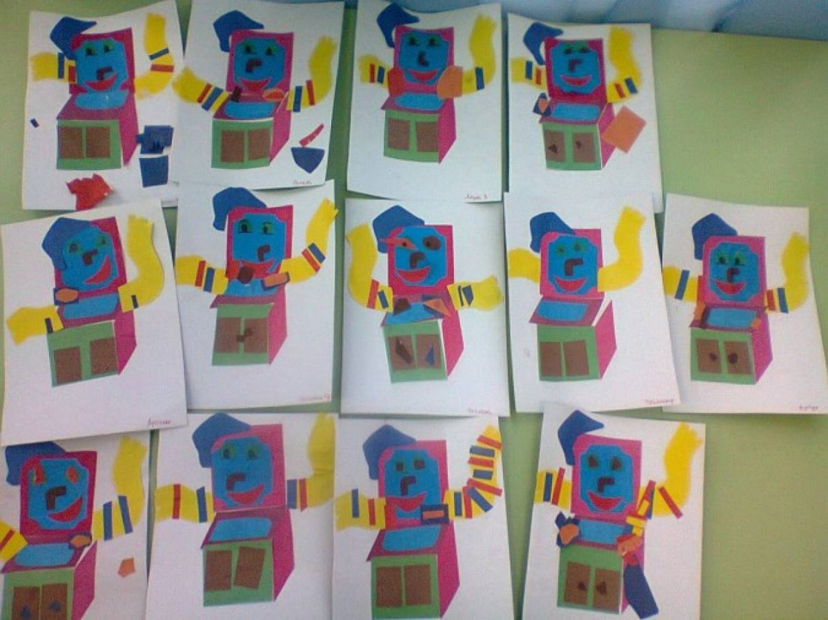 Аппликация в подготовительной группе на тему мебель