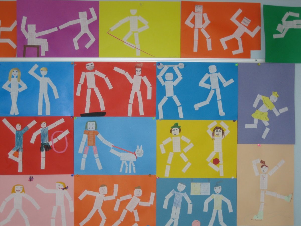 Аппликация на тему спорт в подготовительной группе