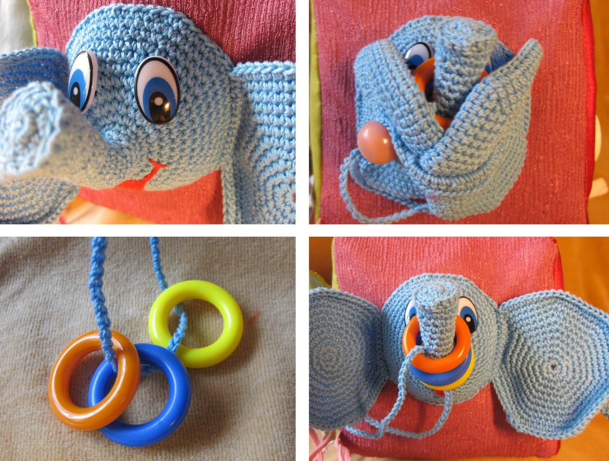 Игрушка развивашка крючком