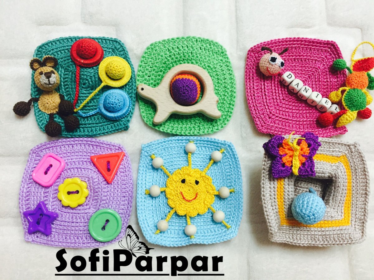 Вязаные развивающие игрушки