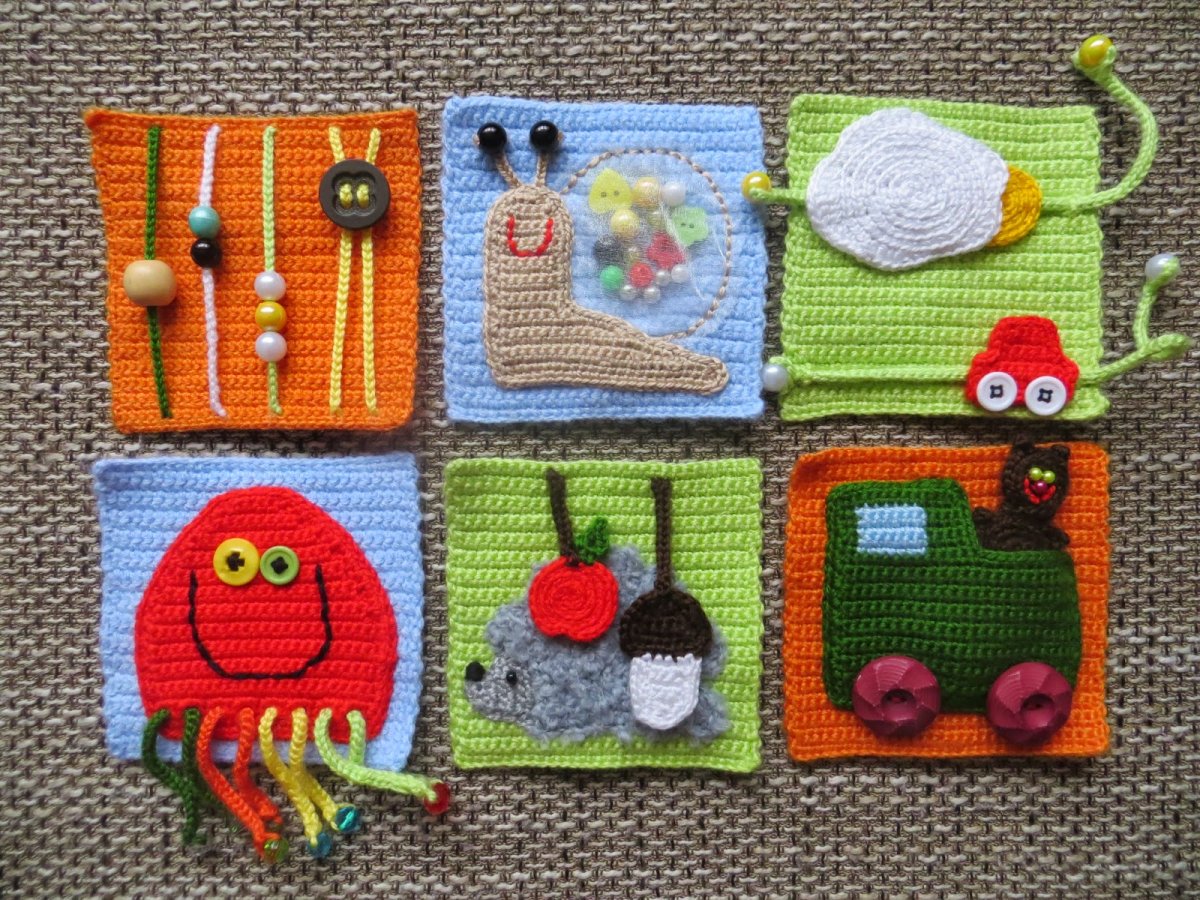 Вязаные развивающие игрушки