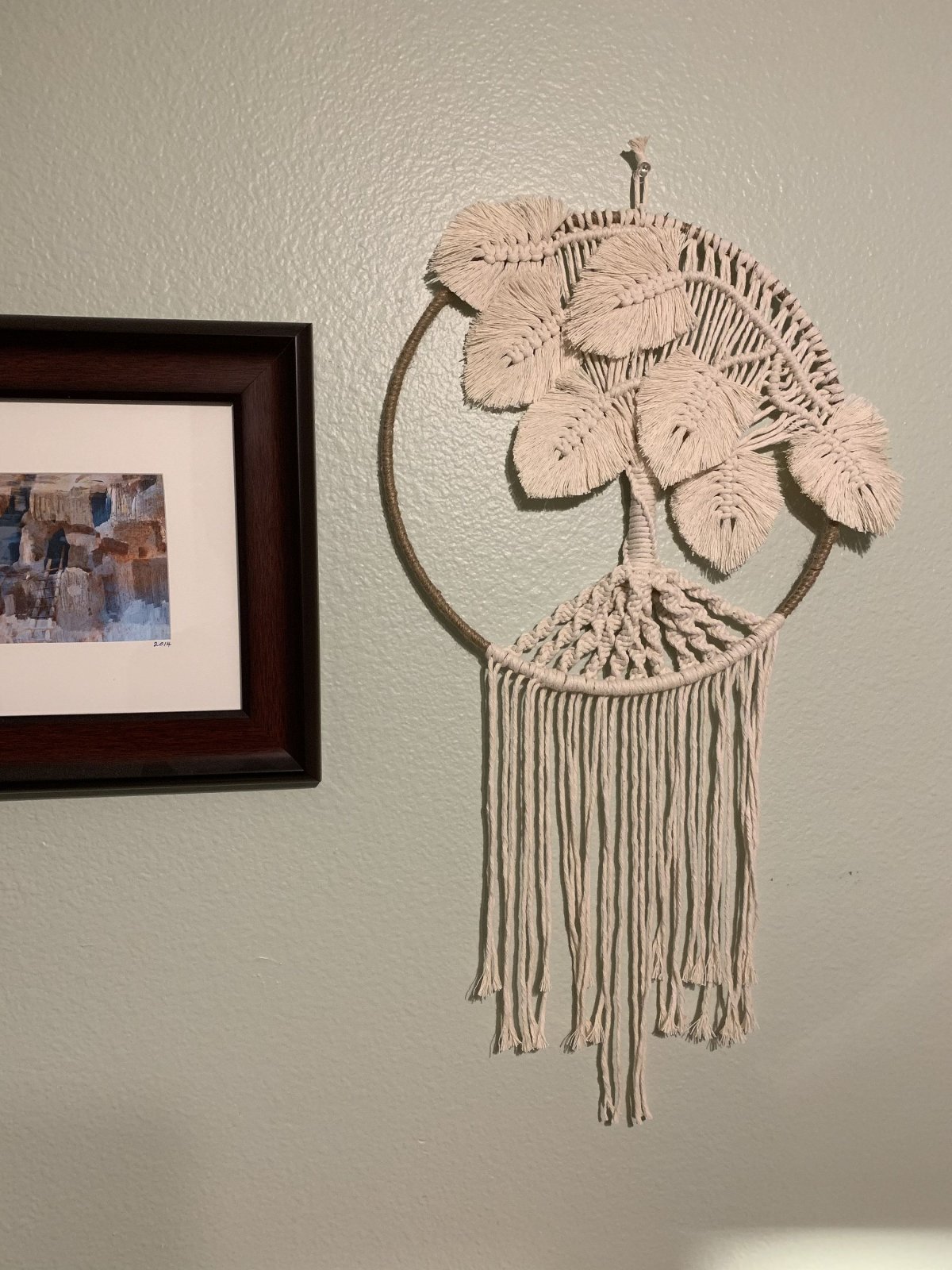 Макраме панно дерево