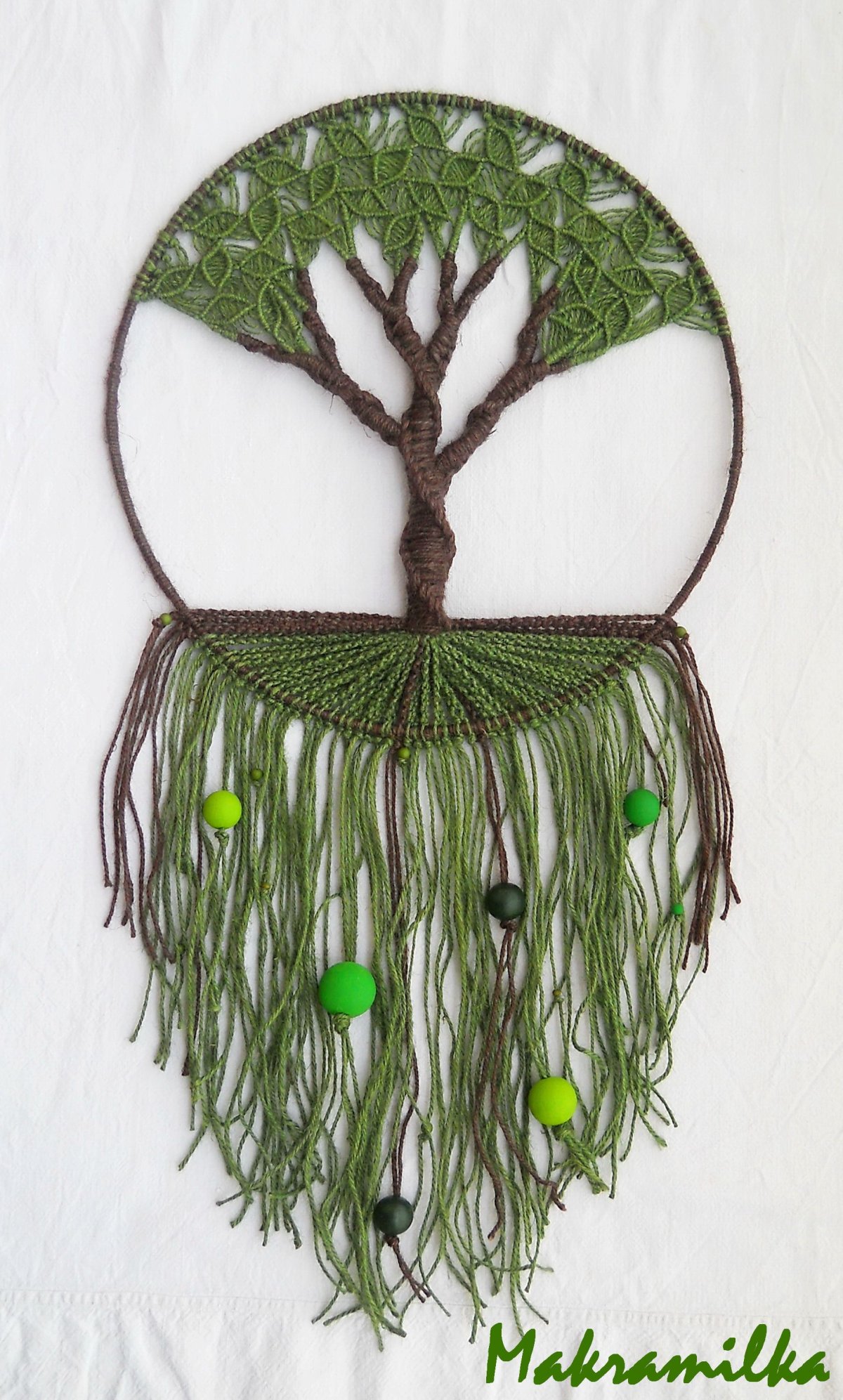 Дерево из макраме