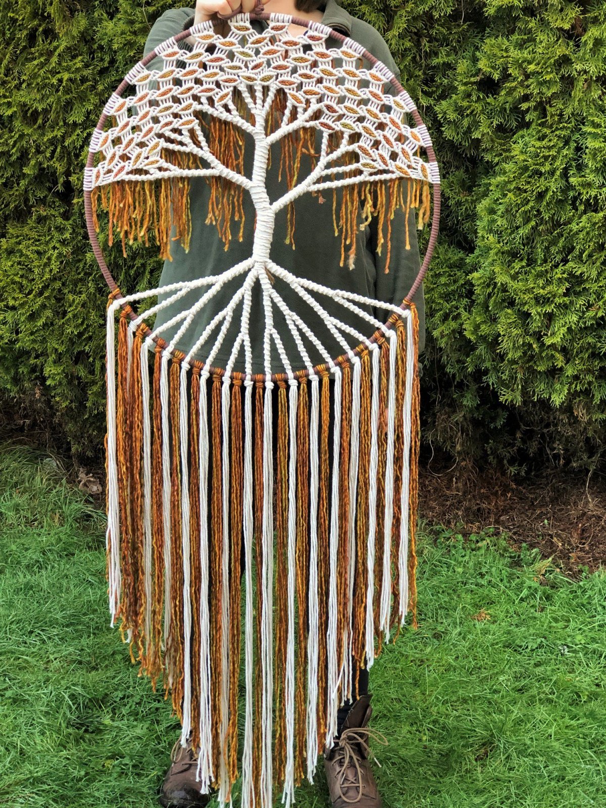 Дерево из макраме