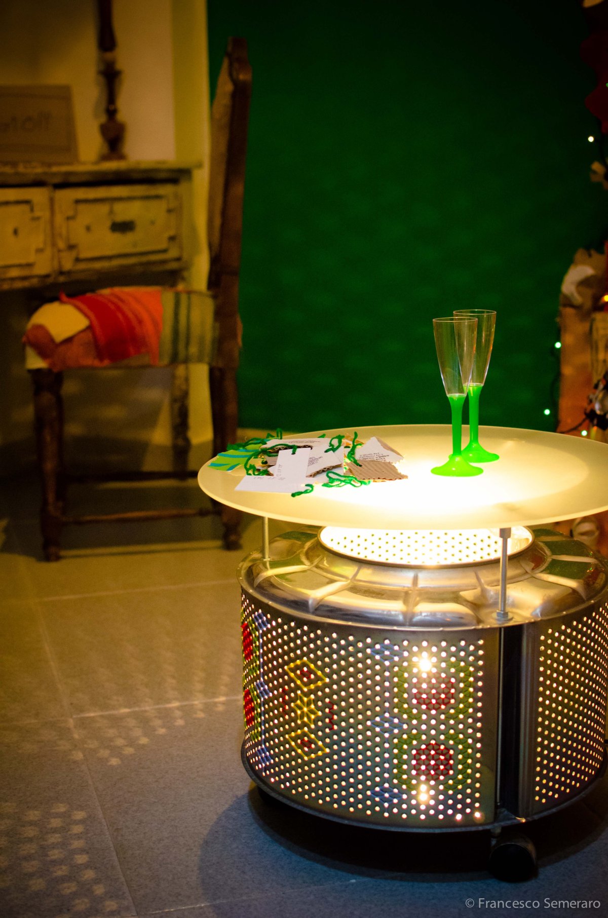 Стол из барабана от стиральной машины