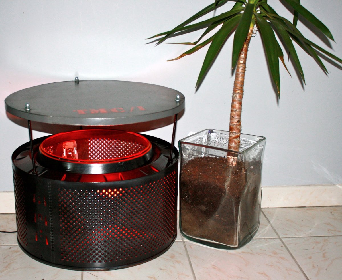 Журнальный стол из барабана стиральной машины