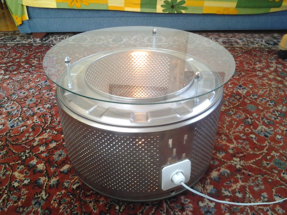 Стол из барабана стиральной машины