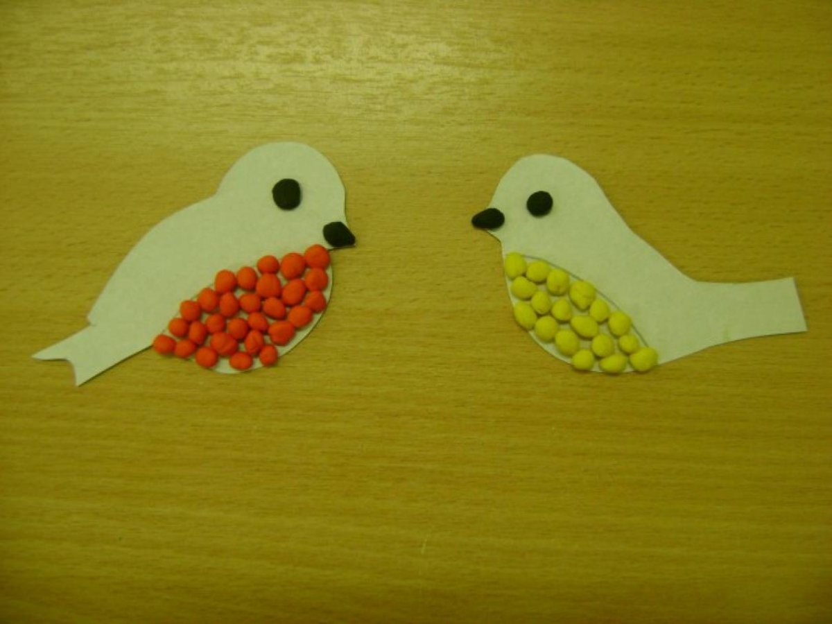 Поделки птички в младшей группе