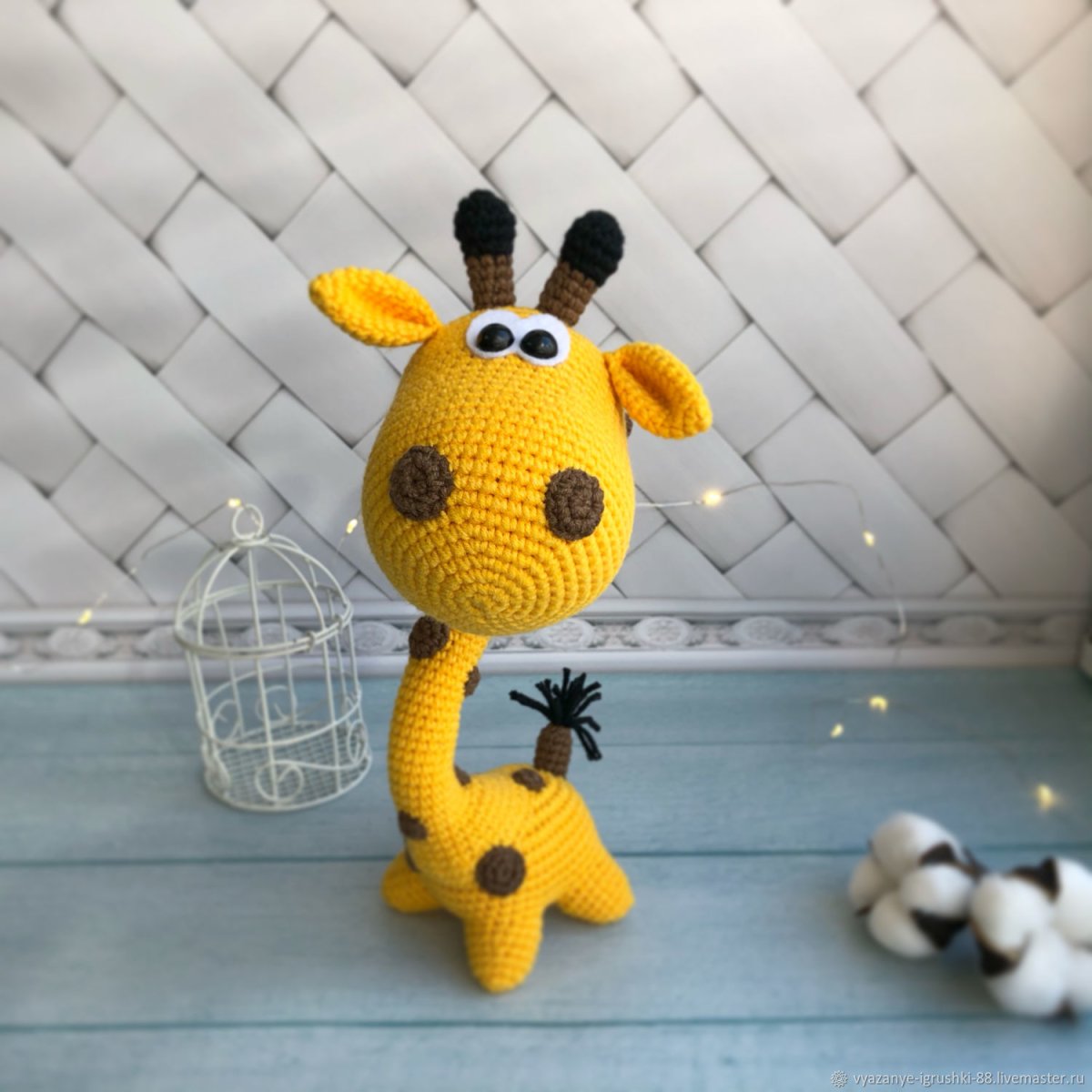 Амигуруми желтый Жирафик