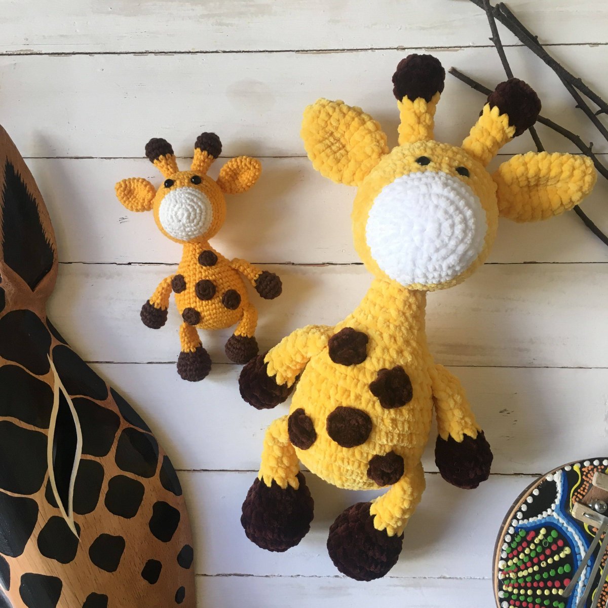 Жираф амигуруми