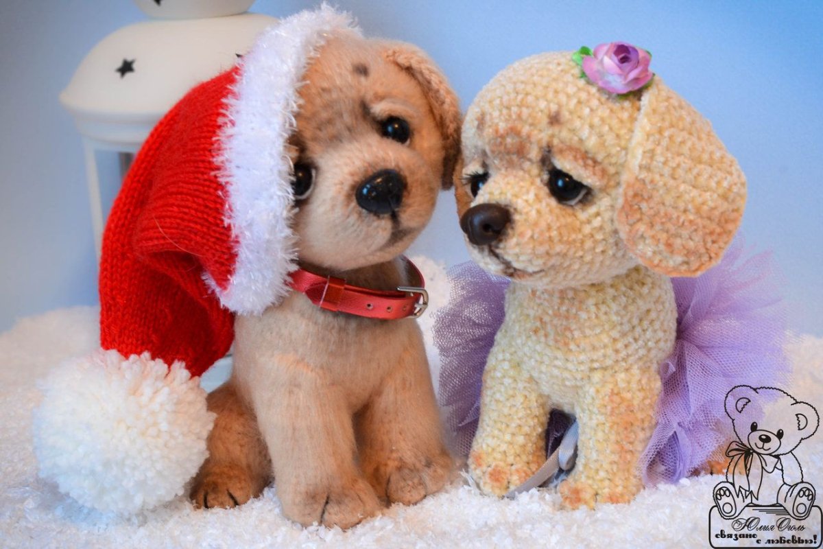 Вязаная собачка