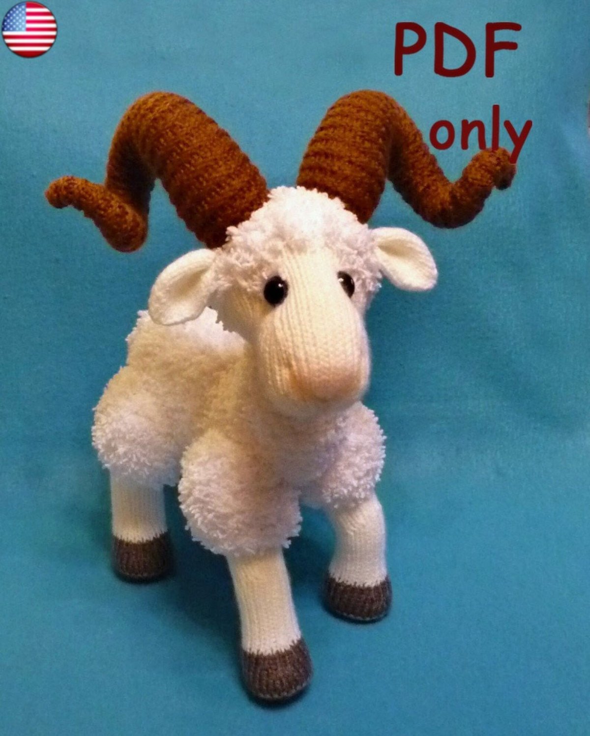Коза амигуруми плюшевая купить