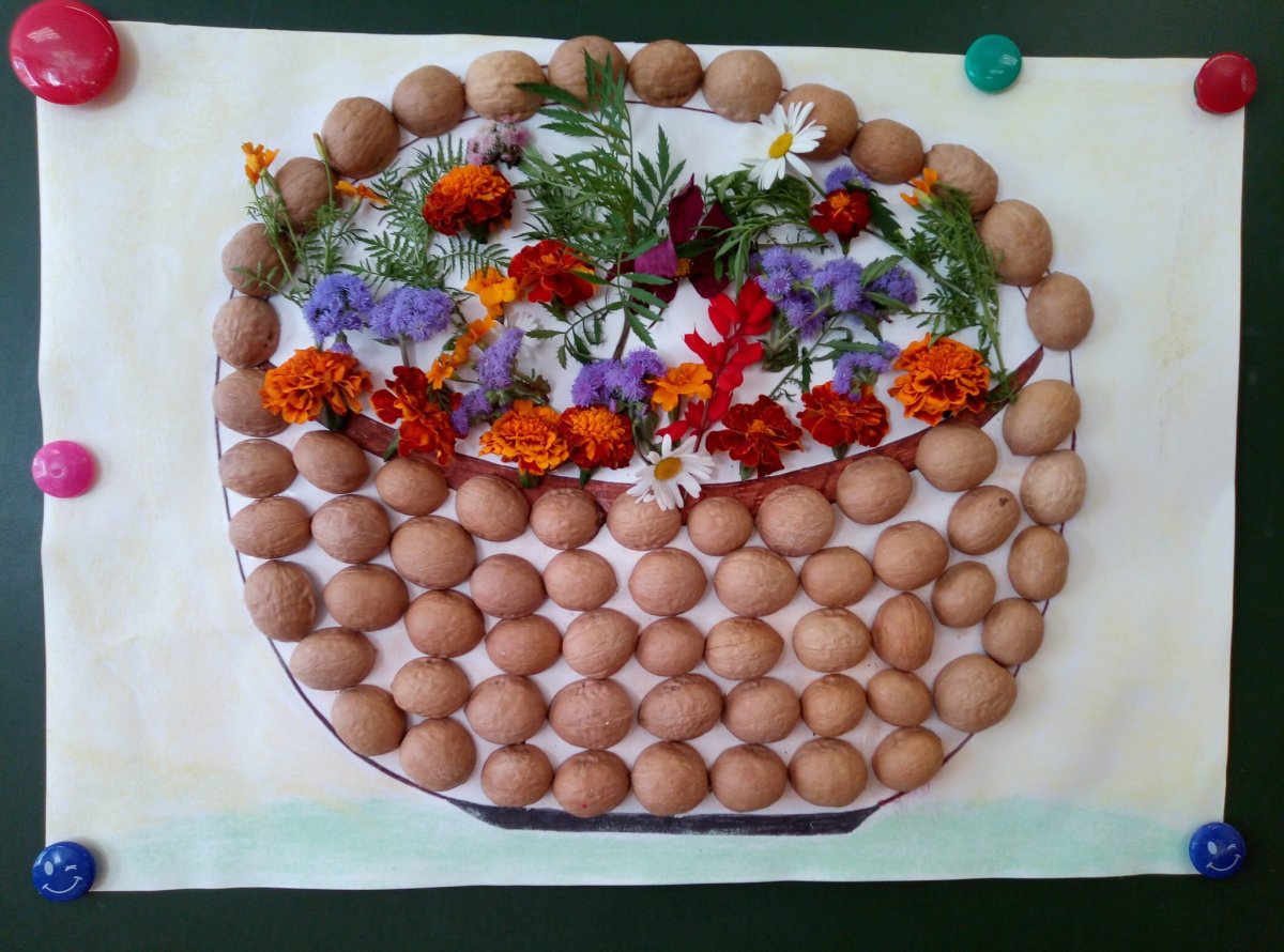 Поделки из ореховой скорлупы