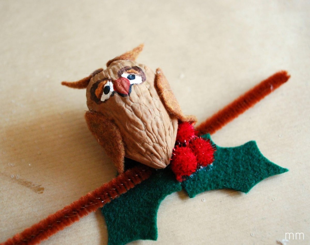 Поделки из ореховой скорлупы