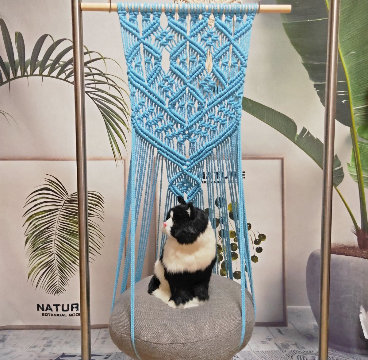 Макраме лежак для кошки