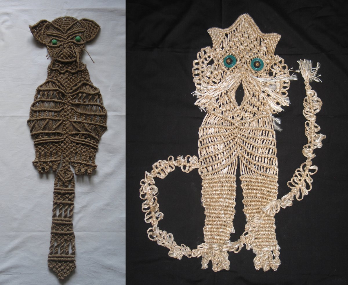 Игрушки в технике макраме