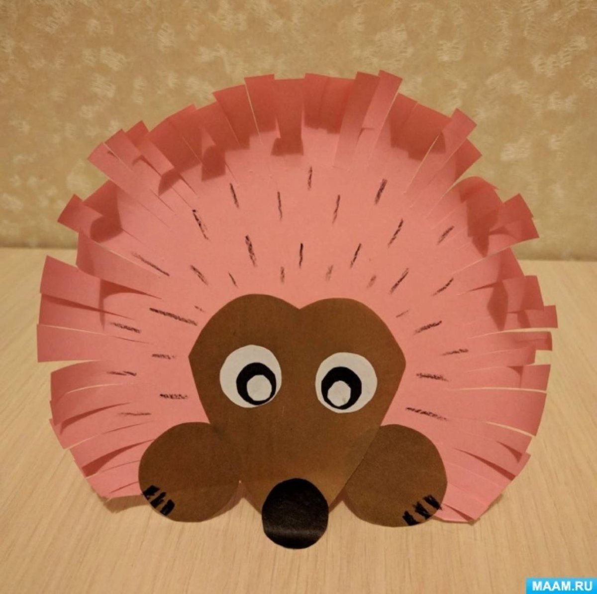 Объемная аппликация Ежик