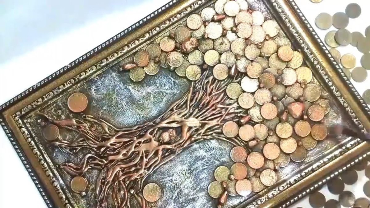 Копилка рукоделий Нелли денежное дерево