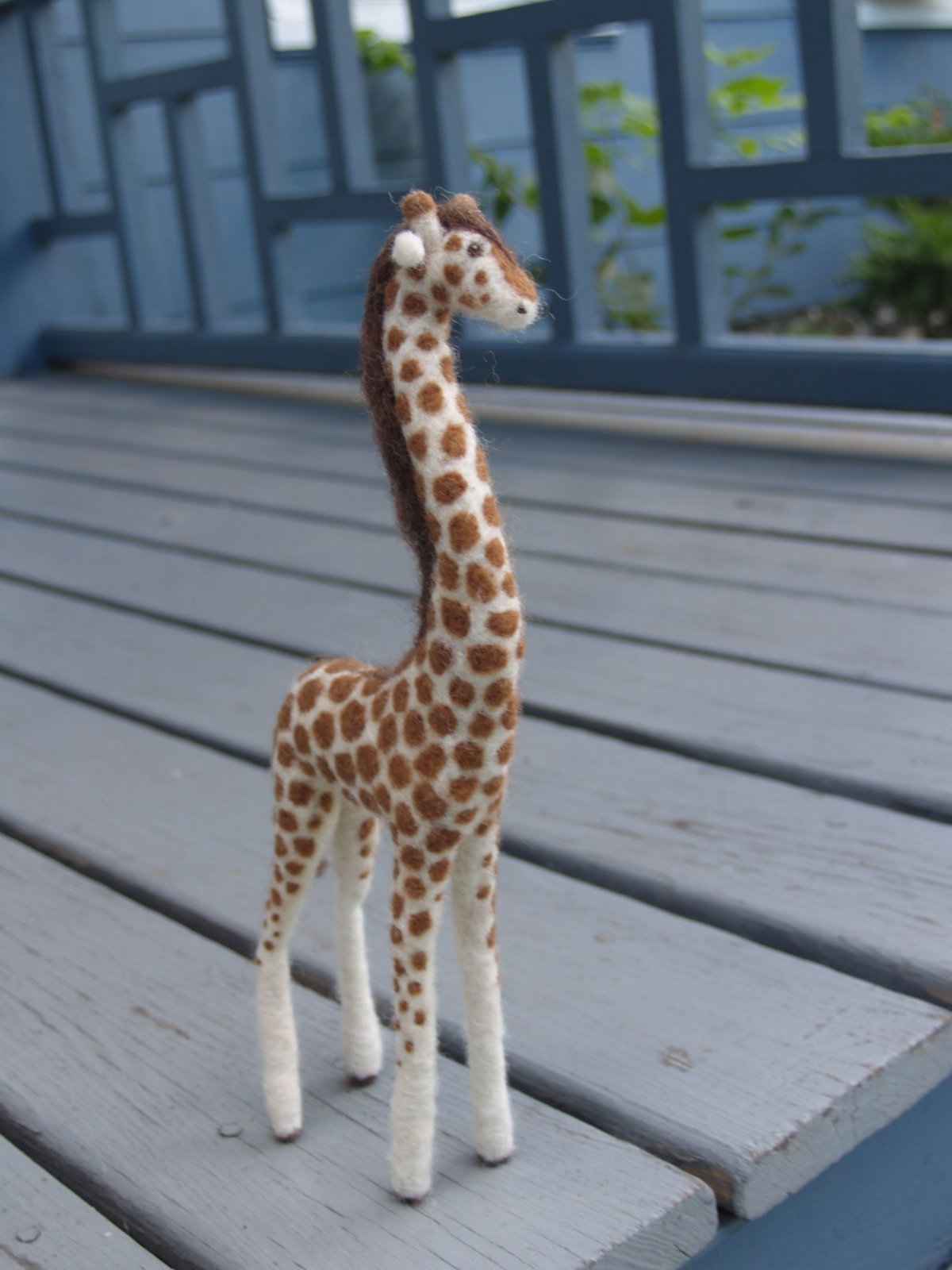 Жираф валяние из шерсти