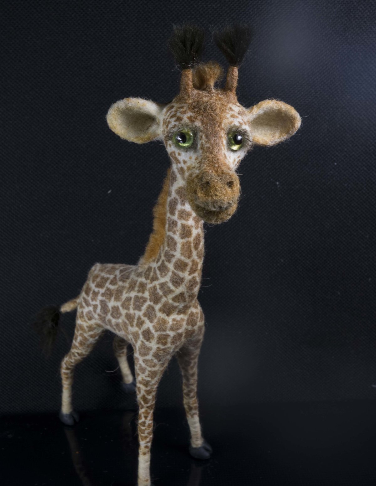 Валяние жирафа из шерсти