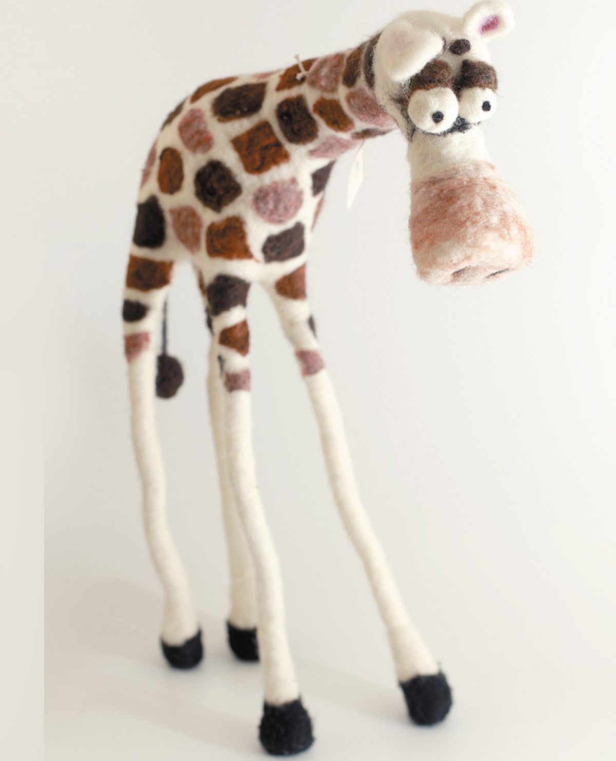 Жираф из шерсти валяние очеловеченный
