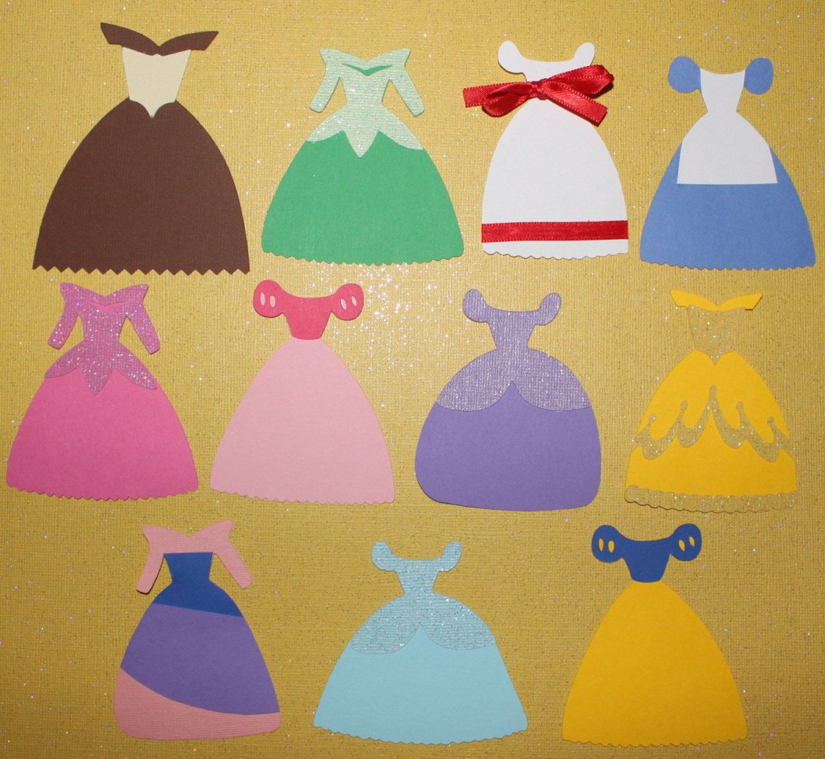 Макет платья для аппликации