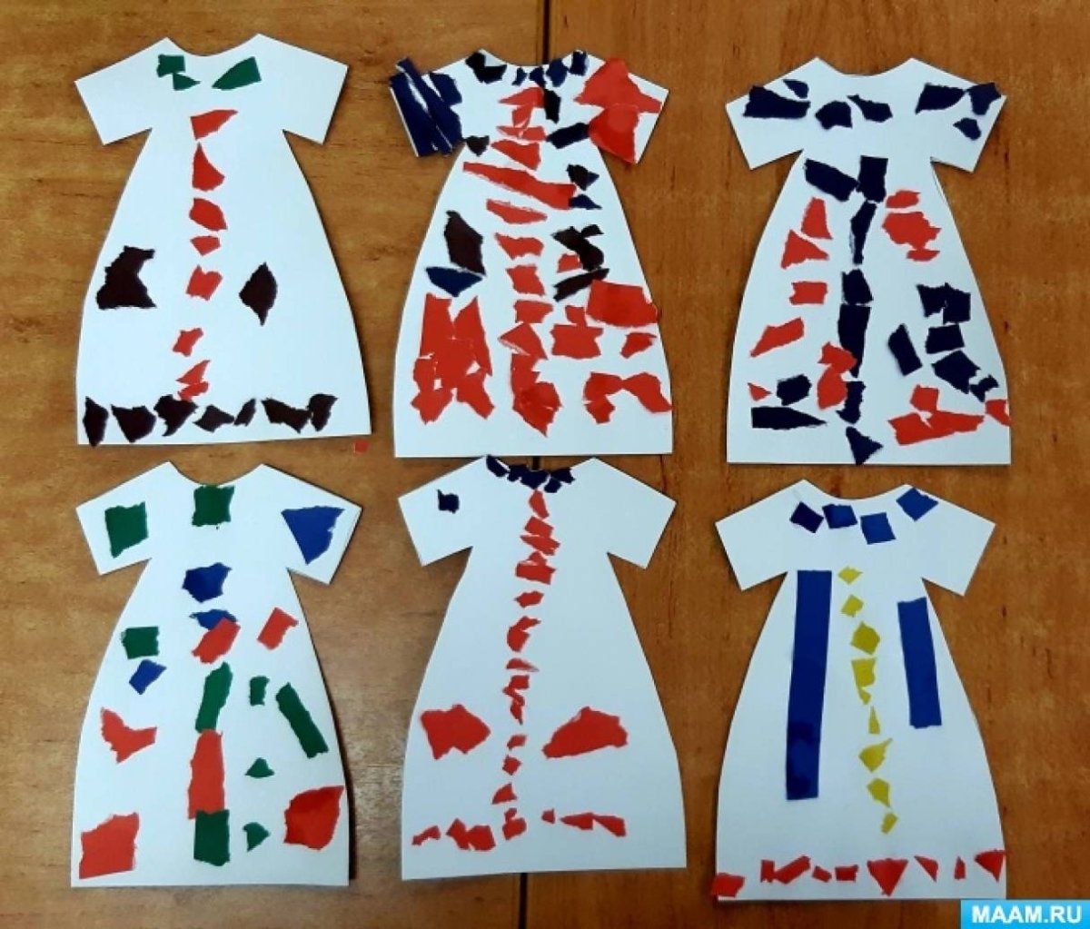 Украшение платья в средней группе