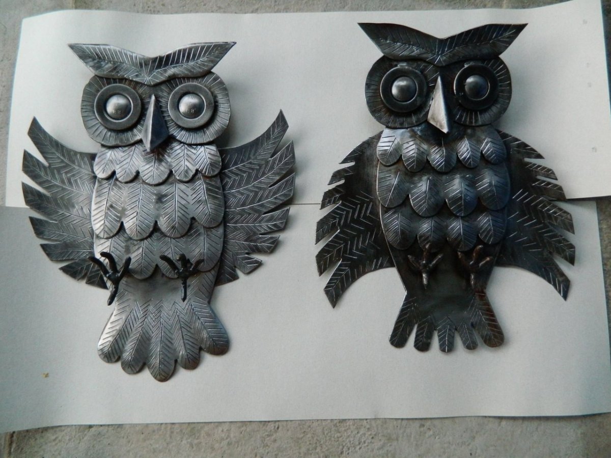 Сова из металла