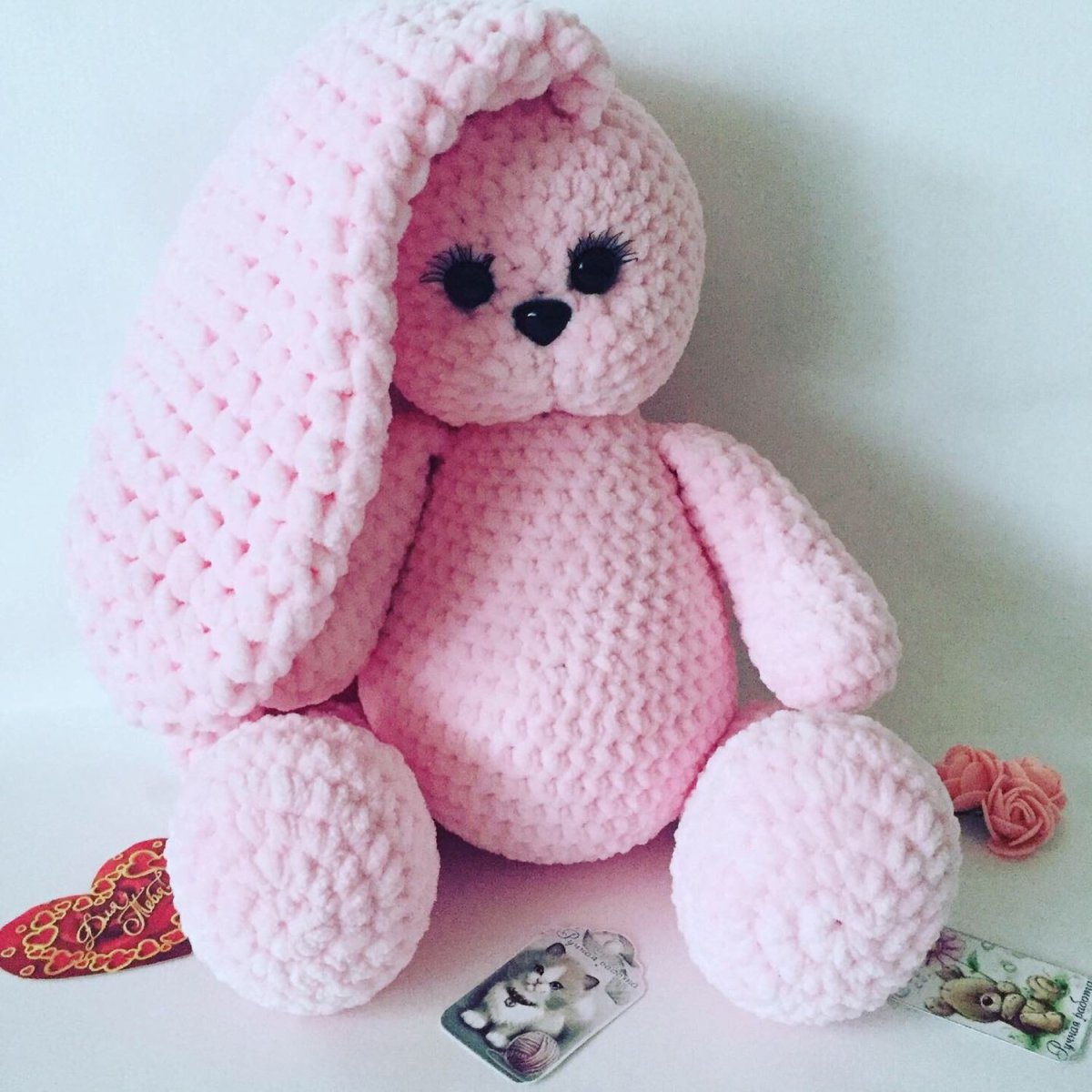 Зефирный Зайка амигуруми