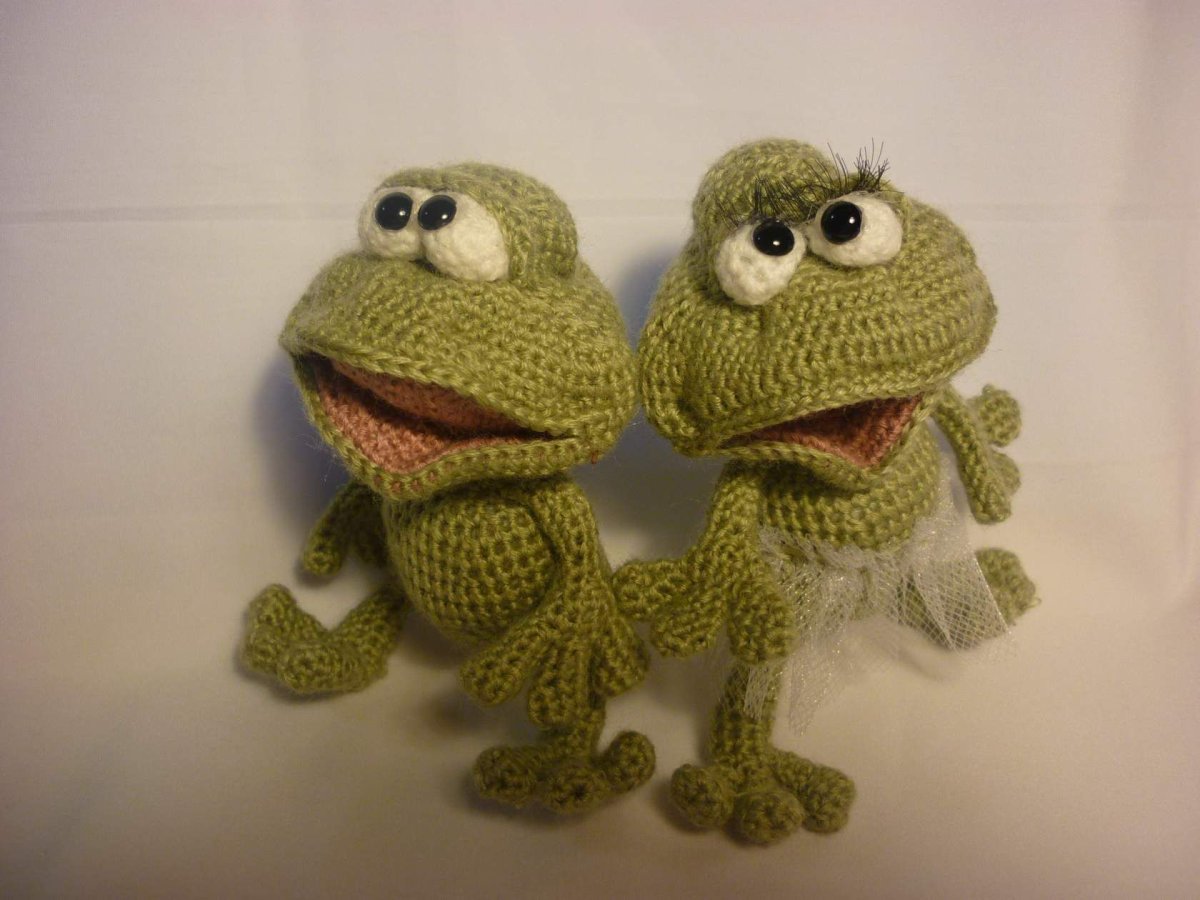 Вязание крючком лягушка