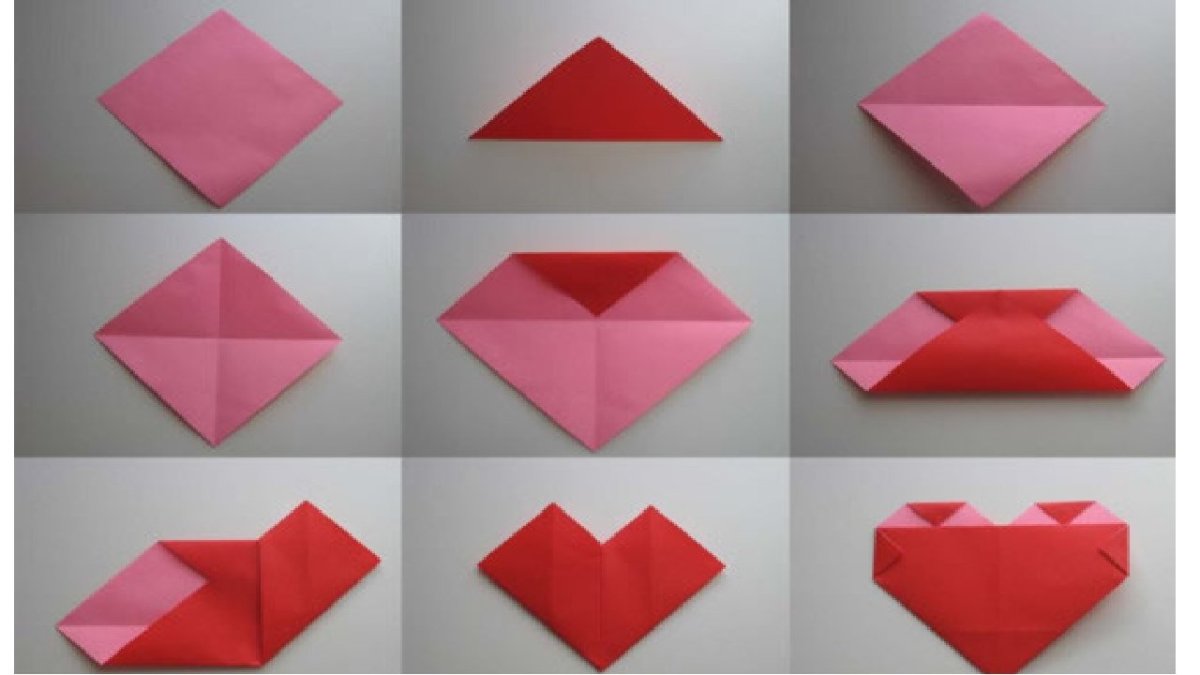 Оригами сердечко