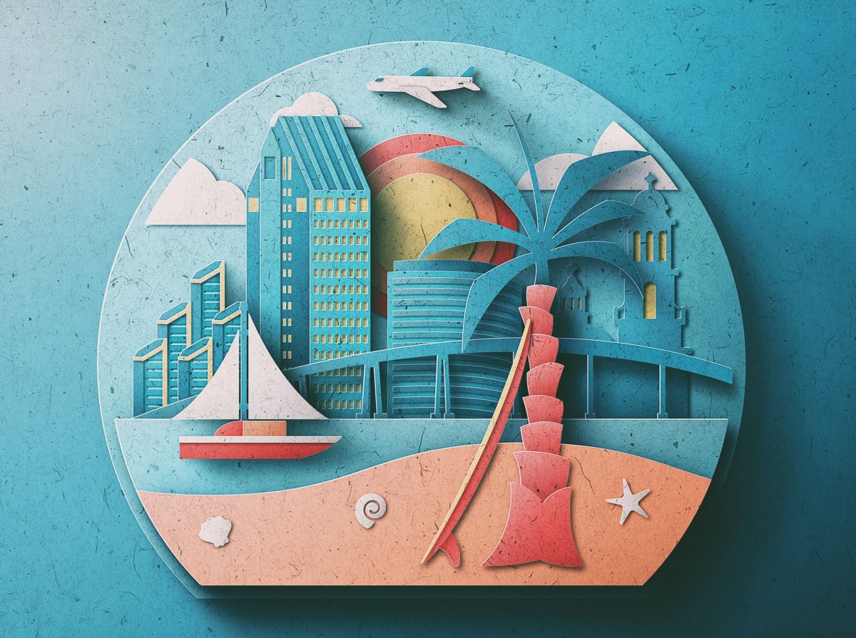 Иллюстрации в бумажном стиле