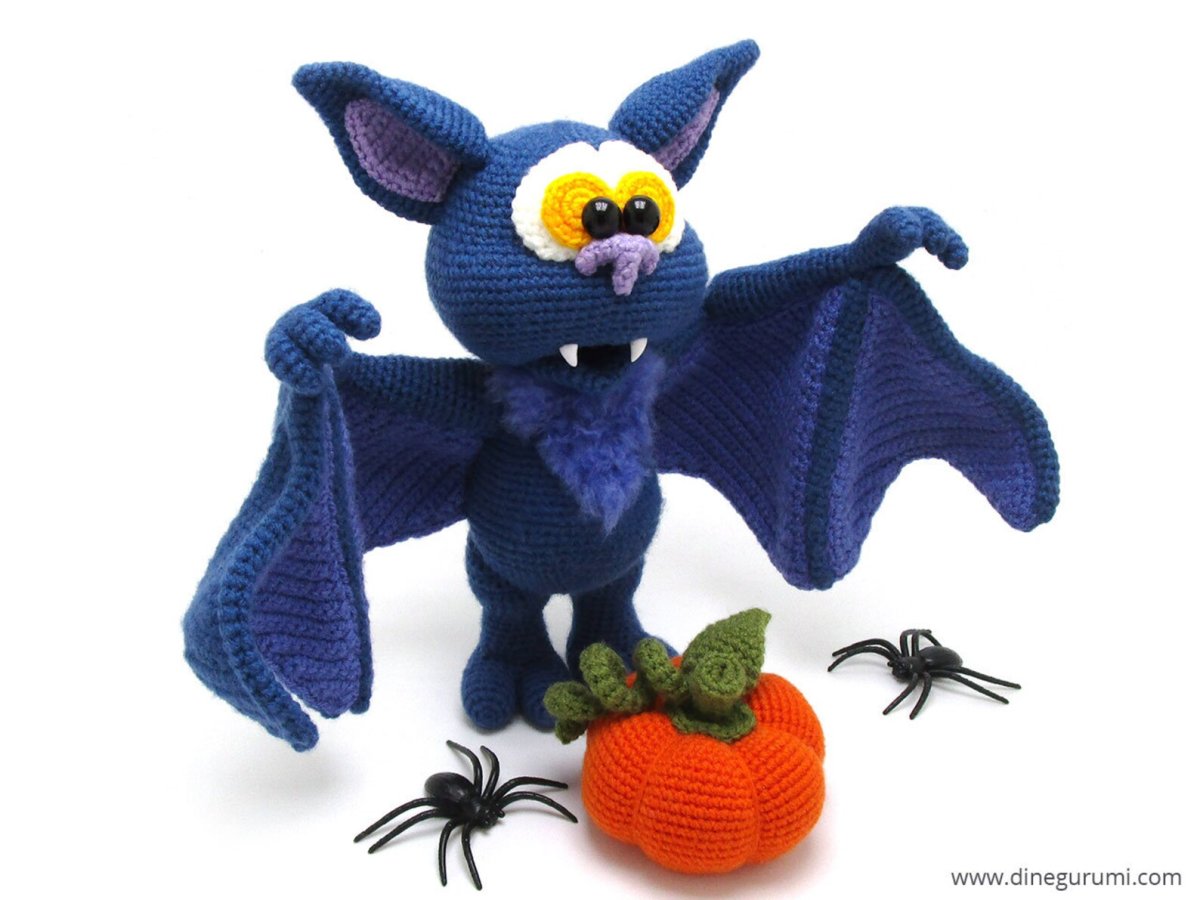 Вязаная летучая мышь крючком