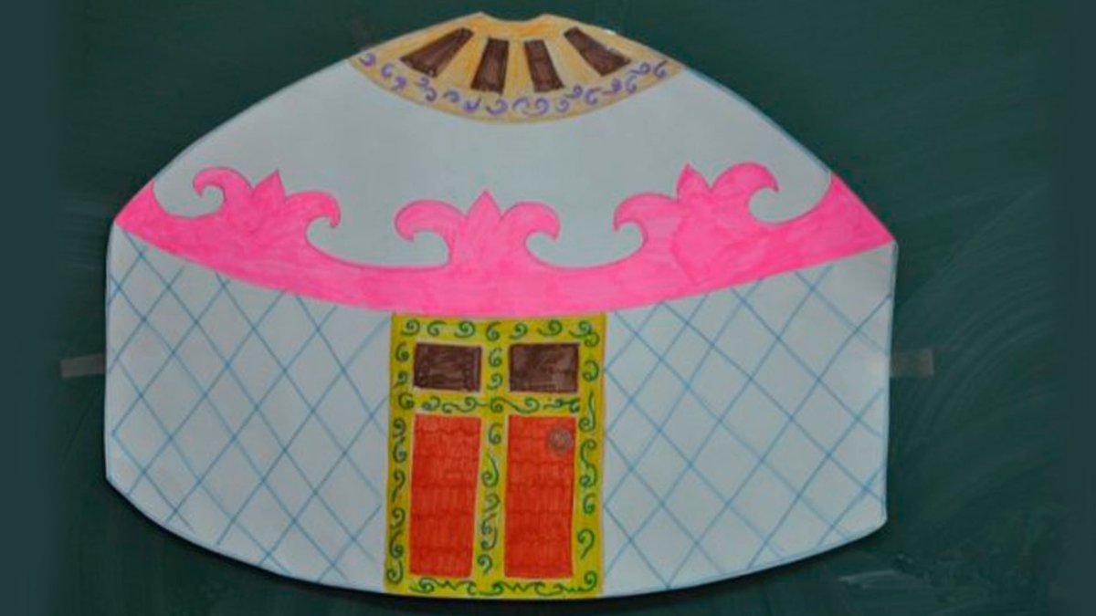 Рисование в старшей группе Башкирская юрта