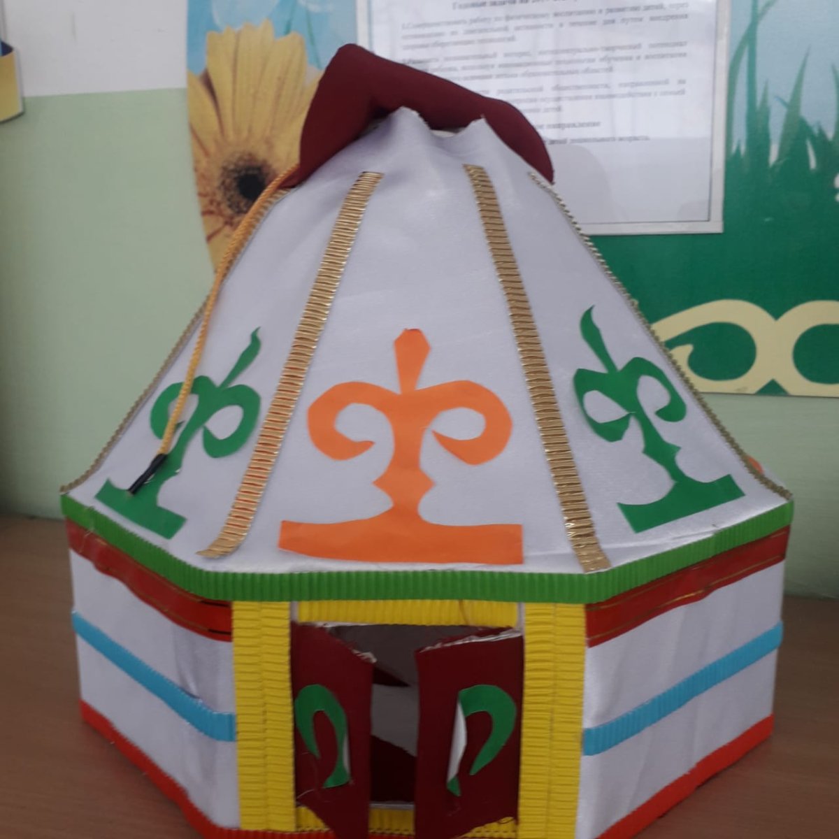 Башкирская юрта поделка в садик