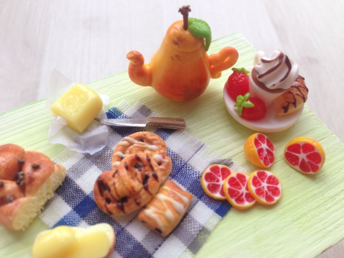 Еда из пластилина для кукол