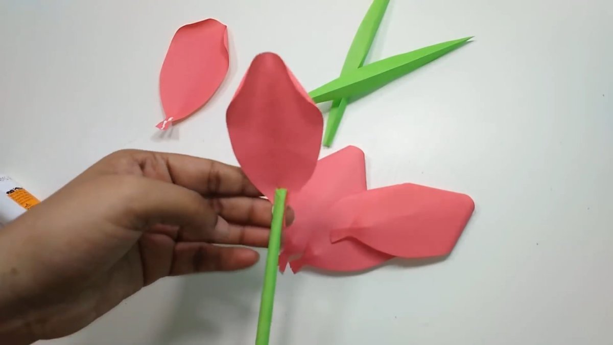 Сердце с тюльпанами поделка