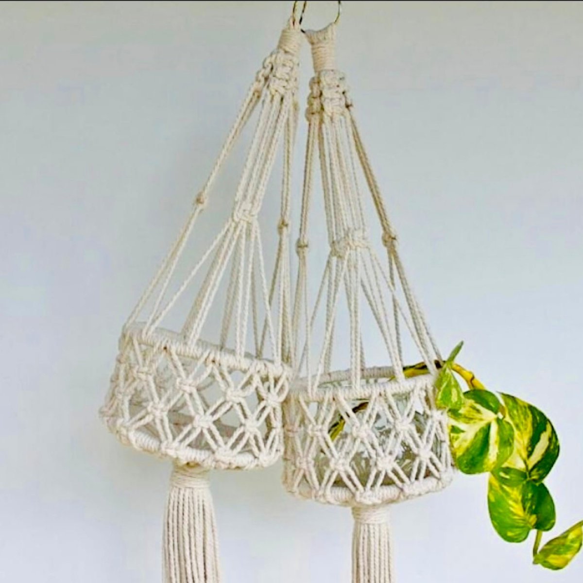 Макраме кашпо для цветов