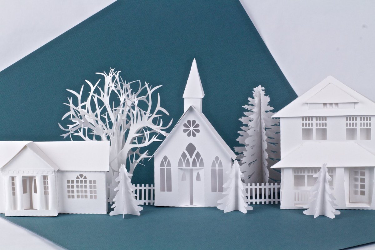 Домик из бумаги