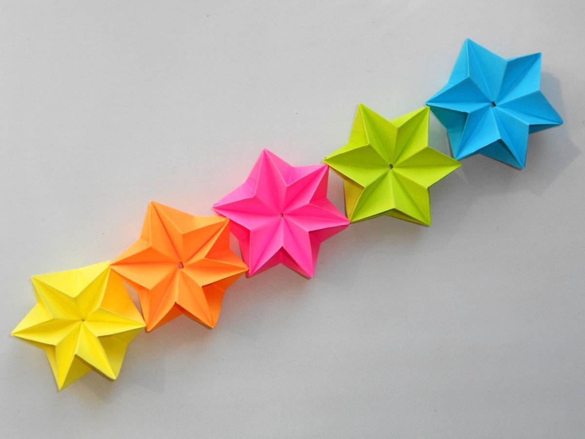 Оригами гирлянда